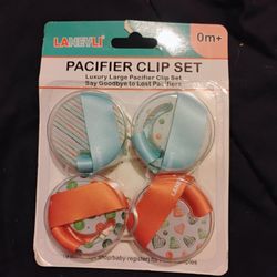 LaneyLi 4pk Pacifier Clip Set 