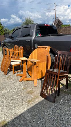 Wooden Dining Table and Chairs Set