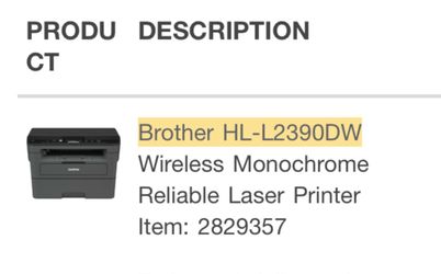 Brother HL-L2390DW Compact Monochrome Laser Printer
