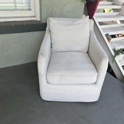 Ivory living family room chair loveseat