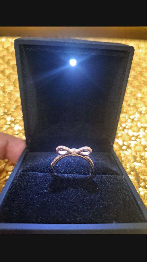 New Rosegold Pandora Bow Ring 