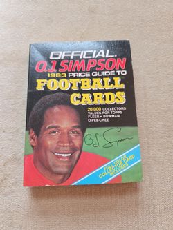 O.J. Simpson 1983 Official Price Guide to Football Cards