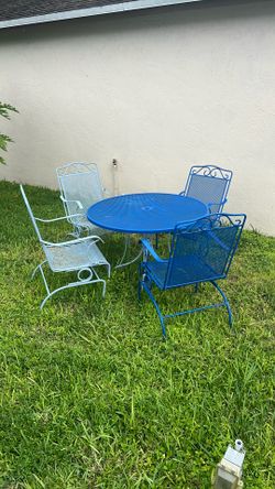 Patio Metal Table And Chairs