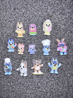 Bluey Fuzzies mini figures