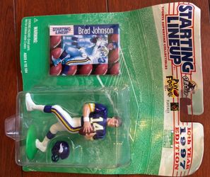 1997 Starting Lineup Brad Johnson Minnesota Vikings Sealed NFL Figure Card