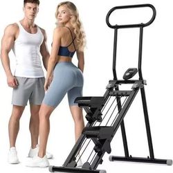 Stair Stepper for Home,Folding Cardio Stair Climber for Full Body Workout,Vertical Climber Exercise Machine with Adjustable Handlebar,300LBS Capacity