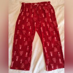 La Vie  En Rose Red Christmas Pajamas Size XL 