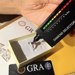 1 Carat Pink Colored Diamond Tested Ring