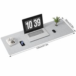 New DAWNTREES Large Felt Desk Mat, 47.2'x 23.6", Desk Pad for Office and Home