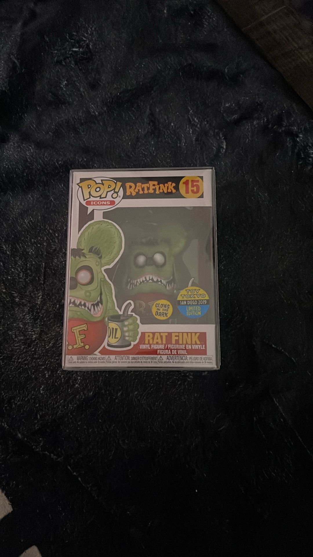 Rat Fink Glow In Dark Funko Pop ( San Diego 2019 Toy Con )