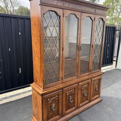 Lighted Hutch Cabinet