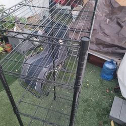 Metal Wire Shelves Black Metal Adjustable 36" x 18" x 72"