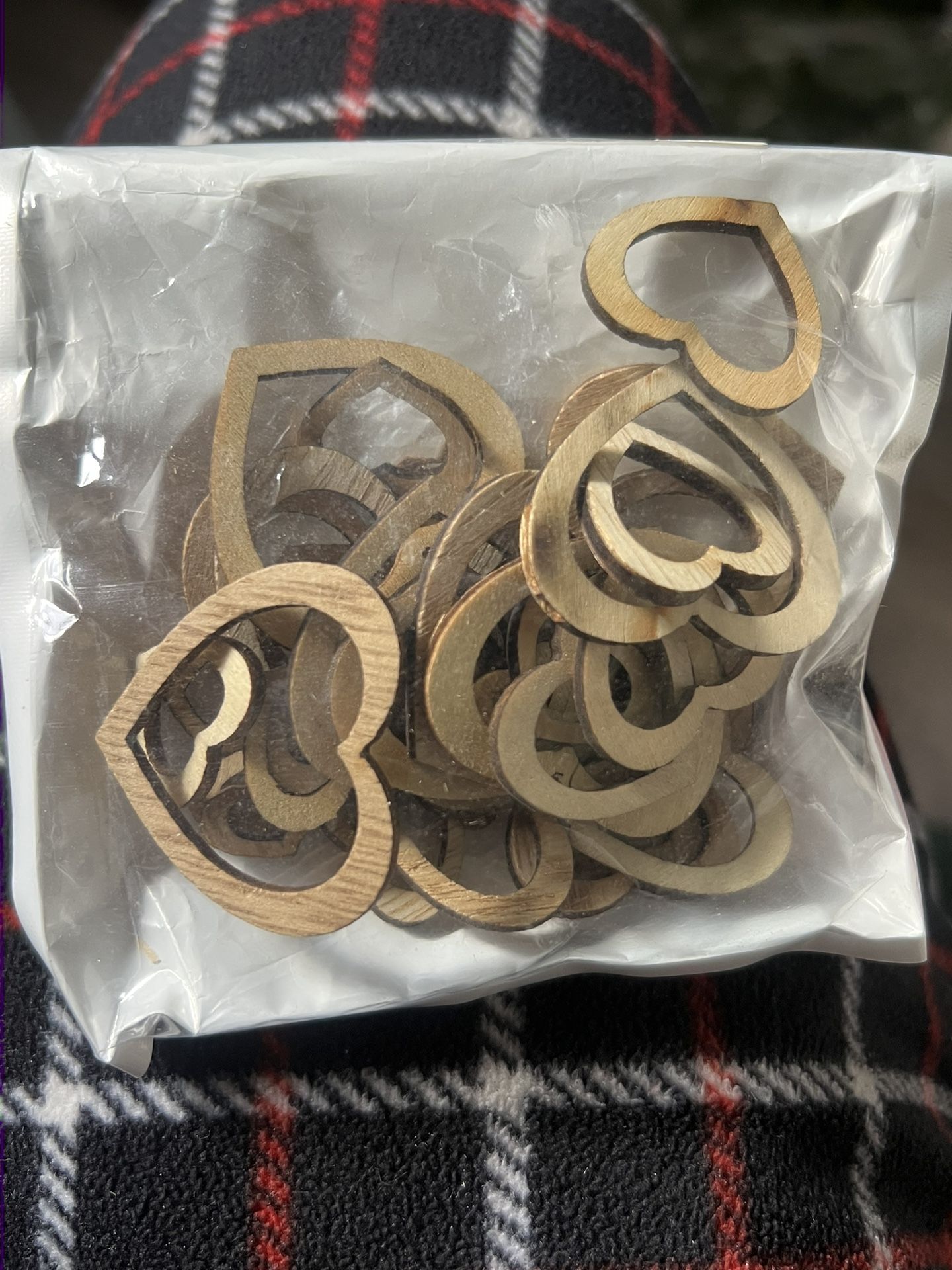 Wedding Hollow wooden hearts