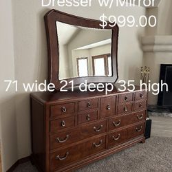 Dresser W/ Mirror American DrewWe are located at 2811 East Bell road. Another Time Around Furniture.
