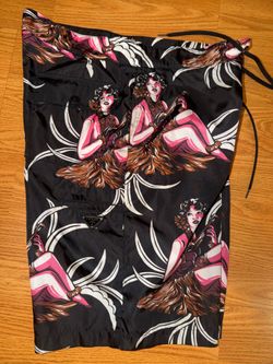 Prada Hawaiian Nylon Bermuda Swim Shorts