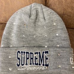 Supreme New Era Rhinestone Beanie