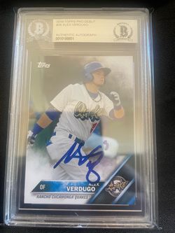 Alex Verdugo 2017 Topps Pro Debut Beckett Slabbed Quakes Pre-Rookie!