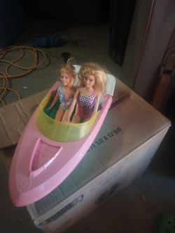 Barbie Boat And Two Barbies