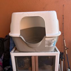 Corner Cat Litter Box 