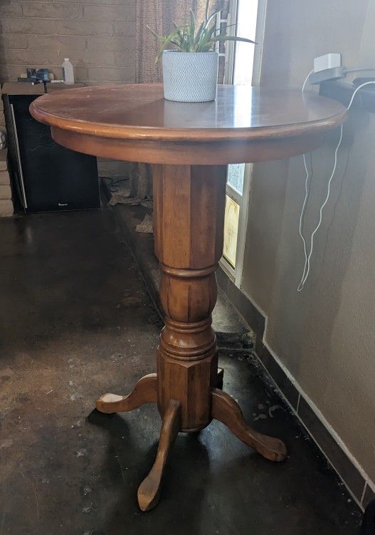 Heavy Wood Bar Table