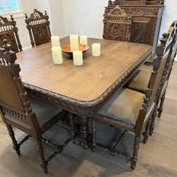 Brittany Table, 6 Chairs and Bench