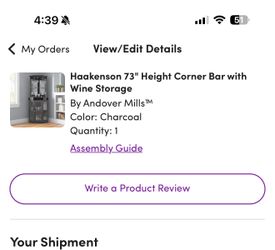 Corner Bar with wine storage