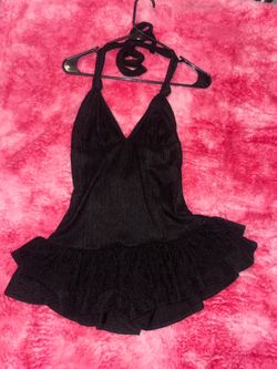 Little black halter romper size L fits like M