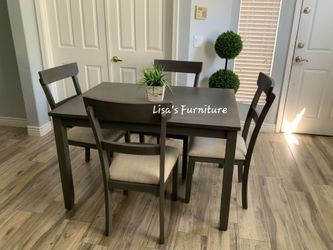 Beautiful gray kitchen table
