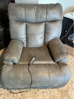 (OBO) Suede La-Z-Boy Power Recliner with Heat & Massage