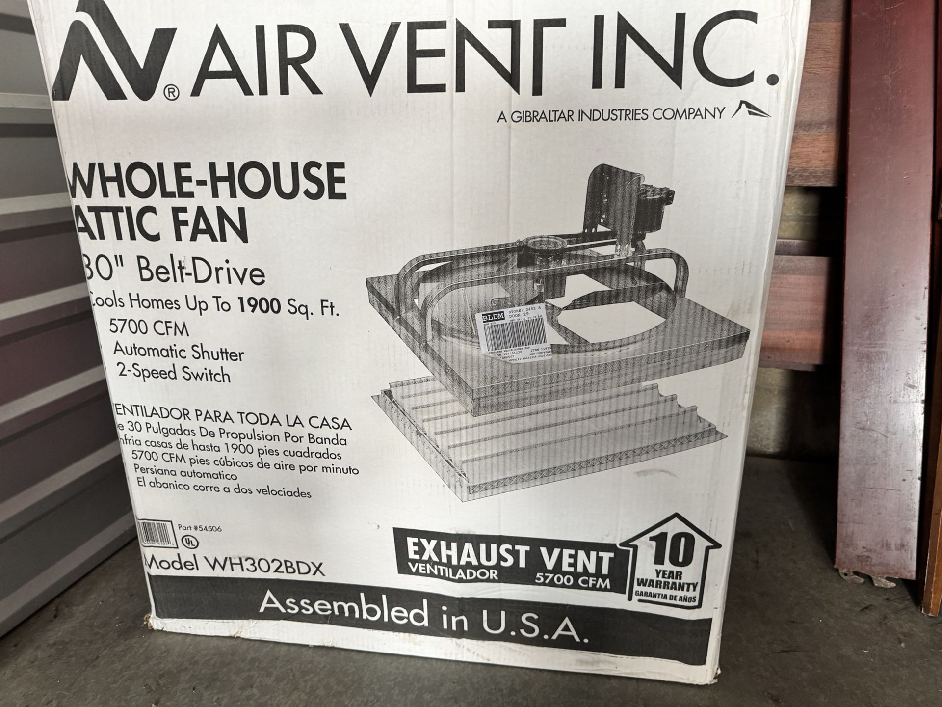 Whole-House attic Fan