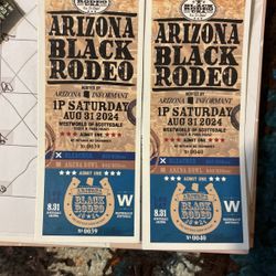 BLACK RODEO TICKETS