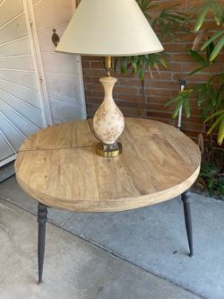Antique porcelain lamp