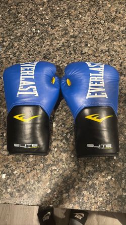 Everlast Elite Boxing Gloves Blue Black