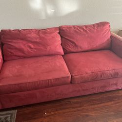 Crate & Barrel suede Sofa Bed. Very Comfortable