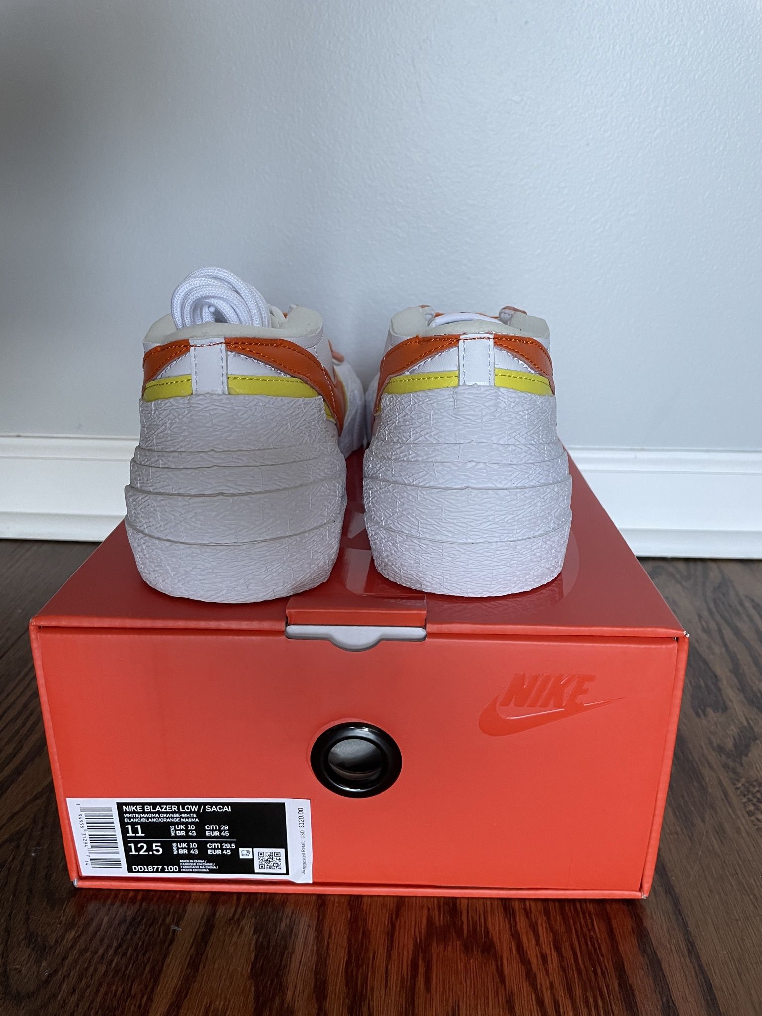 Nike x Sacai Blazer Low Magma 11 M