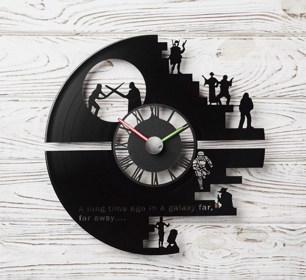 Star Wars Vinyl Record Wall Clock. New ( open box)