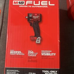 Milwaukee M18 FUEL GEN-3 18V Lithium-Ion Brushless Cordless 3/8 in. Compact Impact Wrench with Friction Ring (Tool-Only)