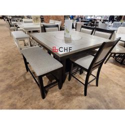 6 pc counter height dining table set - limited time offer
