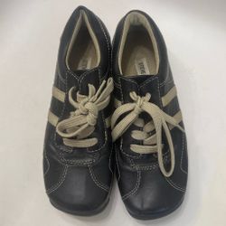 Steve Madden Spartan Vintage Y2K Leather Sneakers Size 7.5
