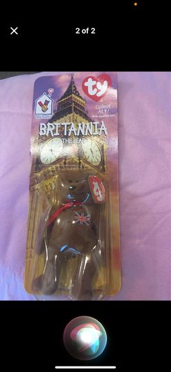 Brown Britannia The Bear Beanie Baby collectibles