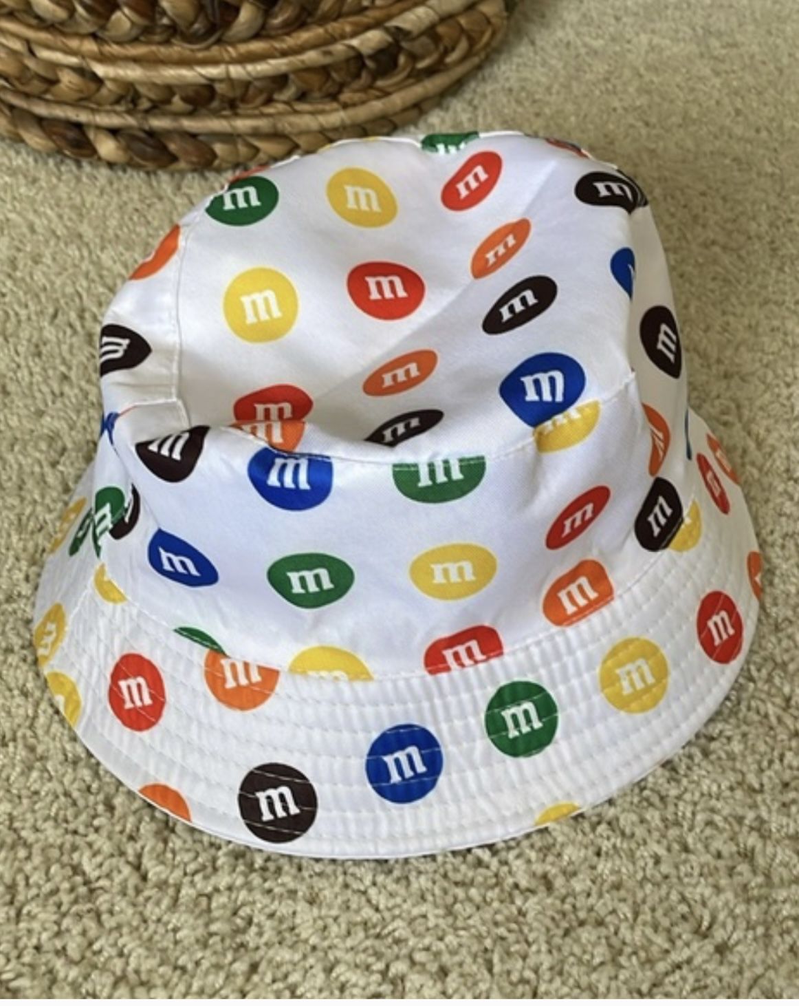 M&M's Sweet Tour Bucket Hat Reversible One Size Adult new without tags