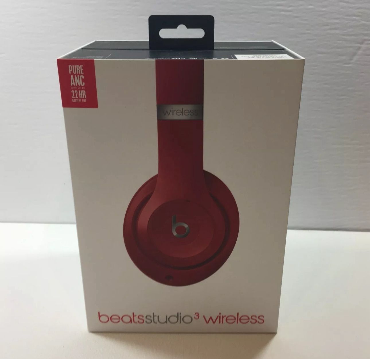 Beats Studio3 Wireless Headphones Red - Pure ANC - W/ Case & Cables