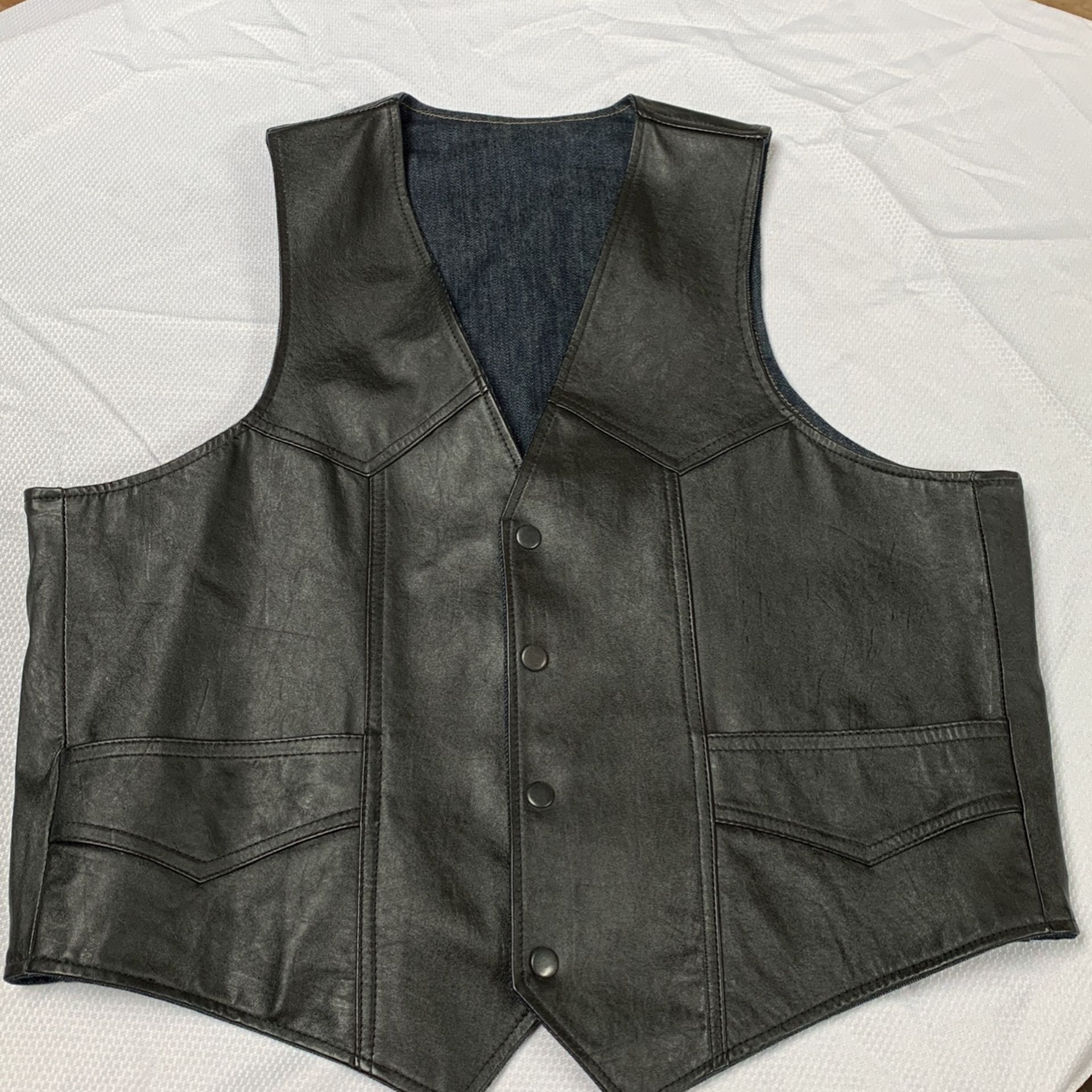 Motorcycle Leather vest