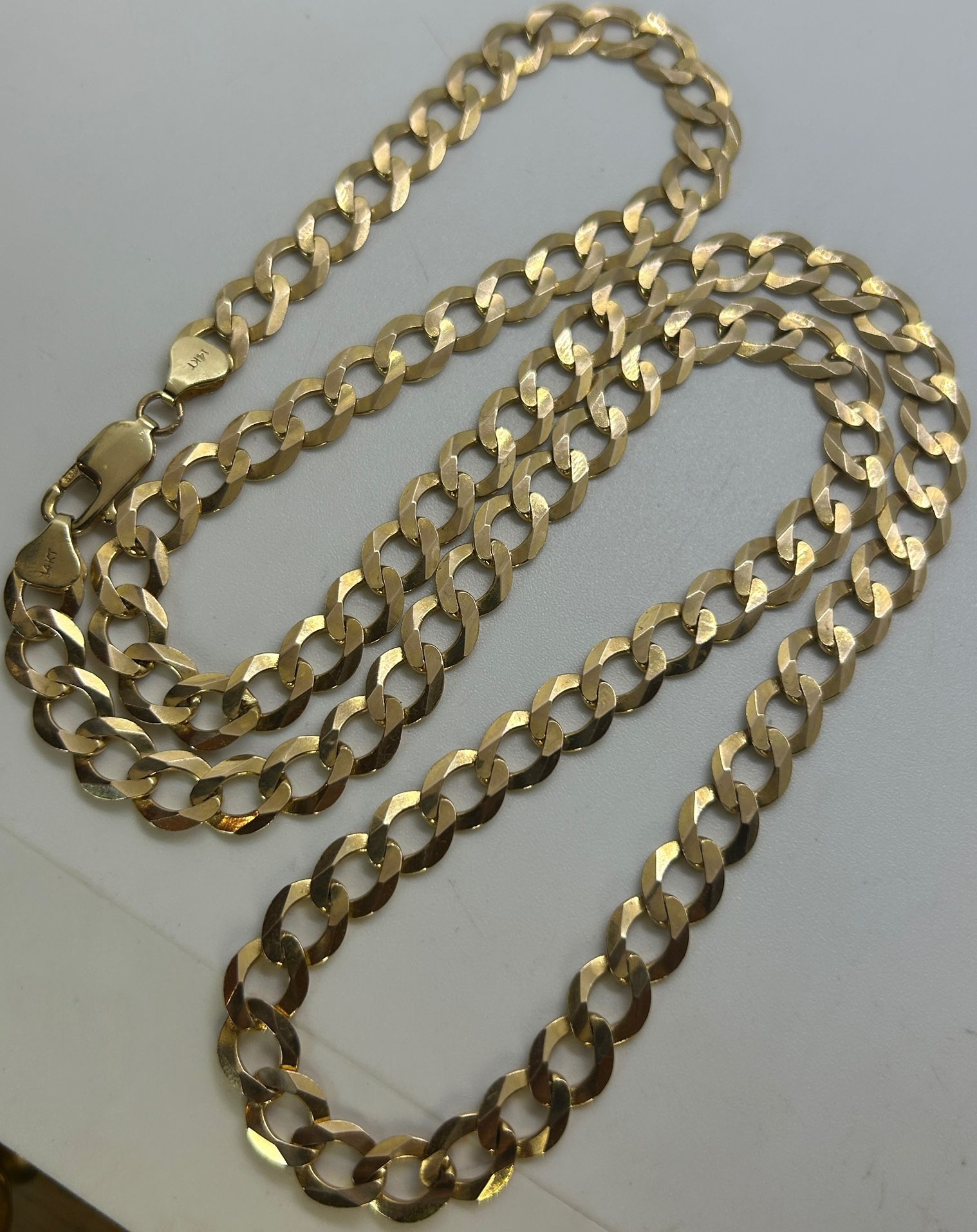 14k Gold Curb Link Chain