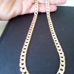 Gold Deep Plated 18k Cuban Necklace Chain Jewelry 