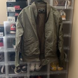 Zanerobe Olive Bomber Jacket Men’s Large
