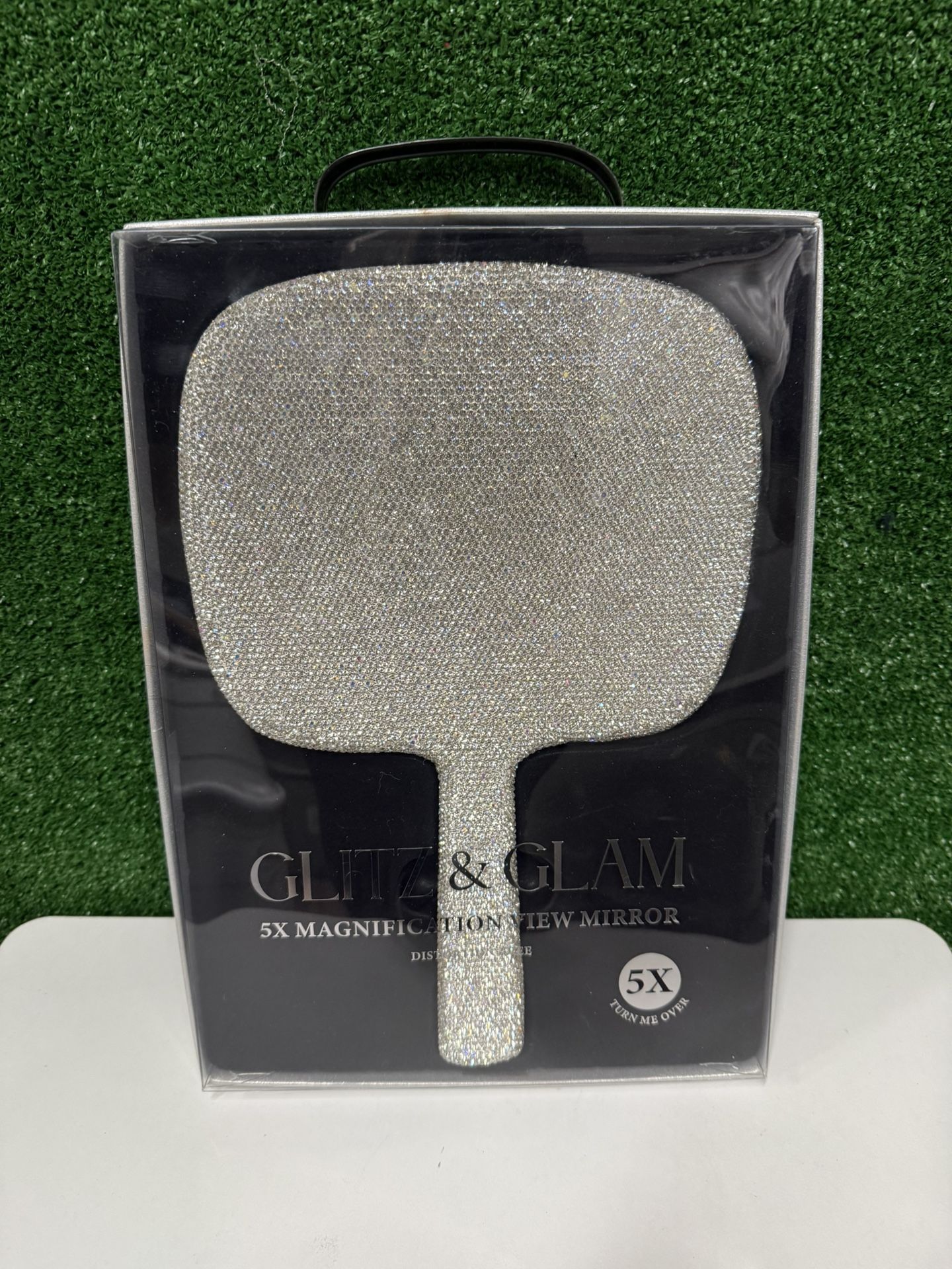 Glitz and Glam Crystal Mirror 5x Magnification NWT