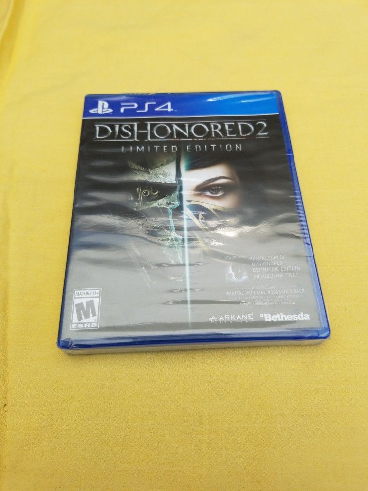 PLAYSTATION  4 GAME  Dishonord 2 Limited Edition Seal  NEW