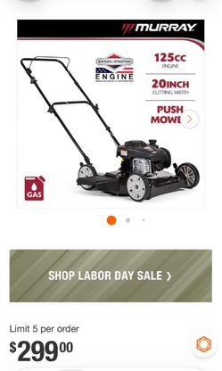 Murray 20 in. 125 cc Briggs & Stratton Walk Behind Gas Push Lawn Mower