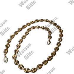 18K 30.10Gm. Real Gold Layered Filled Puffed G Chain No Tarnish 